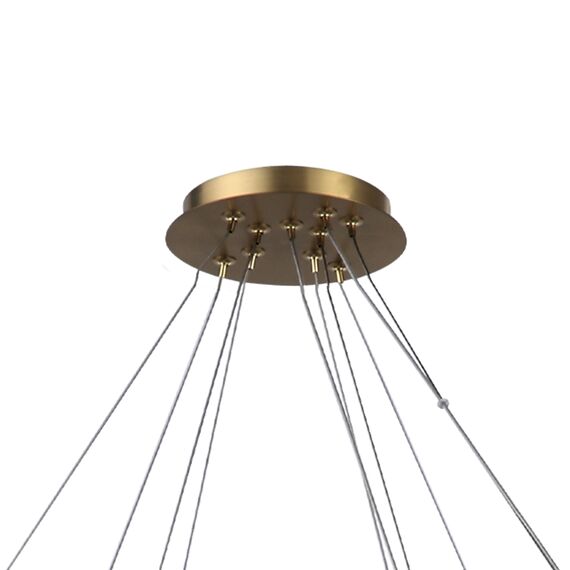 SL1520.303.14 Светильник подвесной ST-Luce Латунь/Алебастр G9 14*5W 4000K CLAM, изображение 9