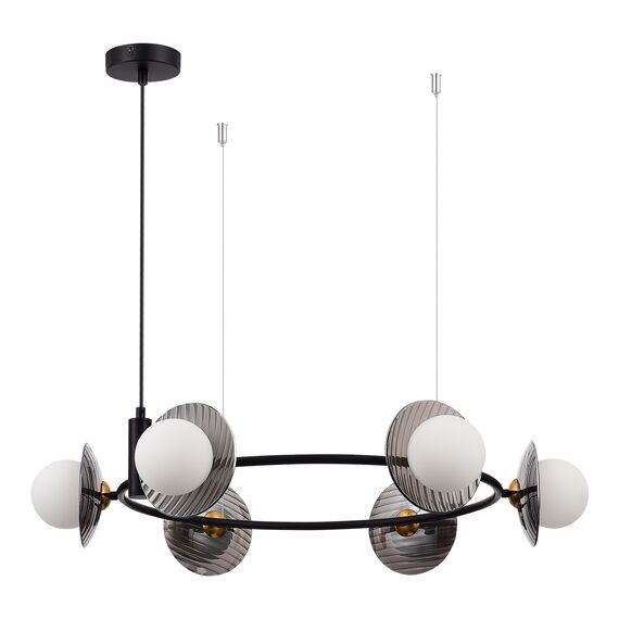 SL1521.413.06 Светильник подвесной ST-Luce Черный/Дымчатый, Белый G9 6*5W 4000K NOON, изображение 2