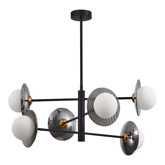 SL1521.423.06 Светильник подвесной ST-Luce Черный/Дымчатый, Белый G9 6*5W 4000K NOON, изображение 2