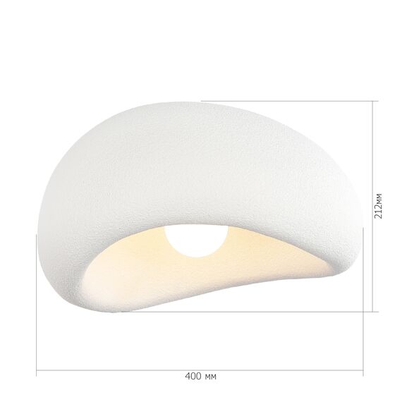 SL1522.502.01 Светильник потолочный ST-Luce белый/белый E27 1*60W WABI SABI, изображение 5