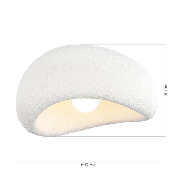 SL1522.512.01 Светильник потолочный ST-Luce белый/белый E27 1*60W WABI SABI, изображение 5