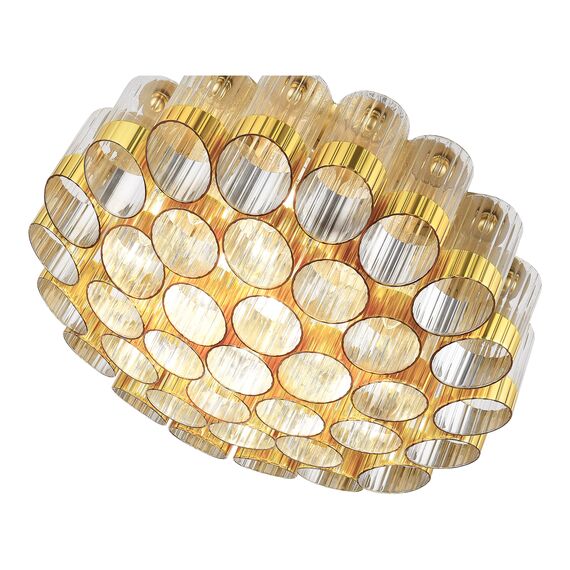 SL1662.302.19 Светильник потолочный ST-Luce Латунь/Латунь, Прозрачный E14 19*60W ACCORD, изображение 3