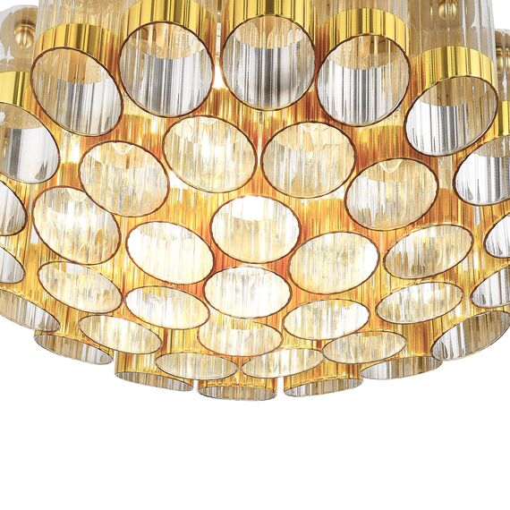 SL1662.302.19 Светильник потолочный ST-Luce Латунь/Латунь, Прозрачный E14 19*60W ACCORD, изображение 4