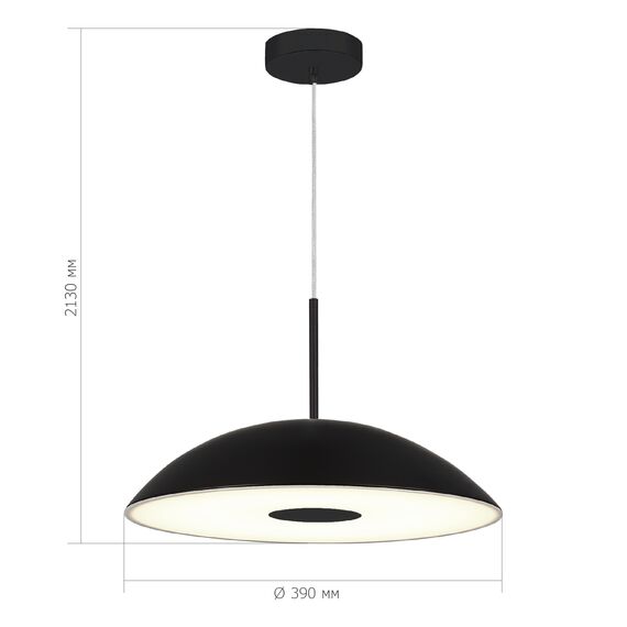 SL6128.403.01 Светильник подвесной ST-Luce Черный/Черный LED 1*24W 3000K LID, изображение 6