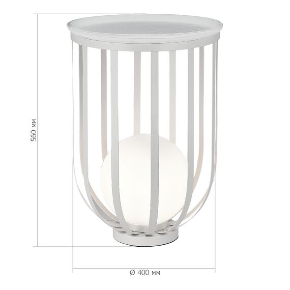 SL6129.504.01 Светильник настольный ST-Luce Белый/Белый E27 1*60W NORDIC, изображение 5