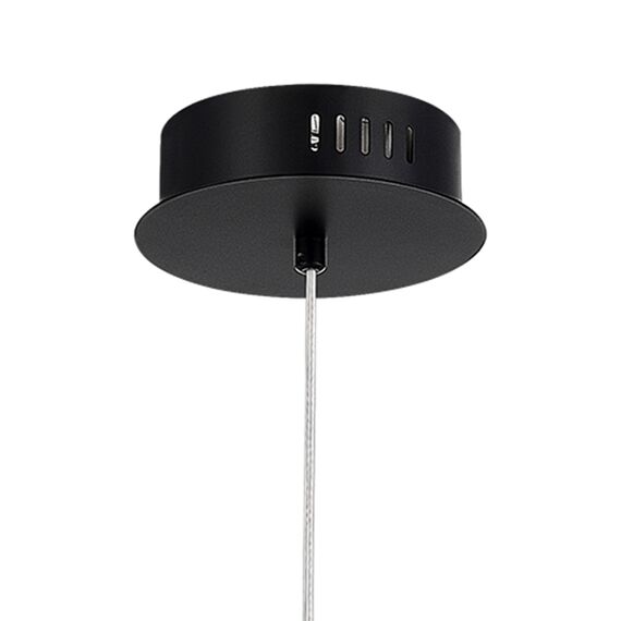 SL6130.403.15 Светильник подвесной ST-Luce Черный/Белый, Дымчатый LED 1*16W 3000K ICE, изображение 7