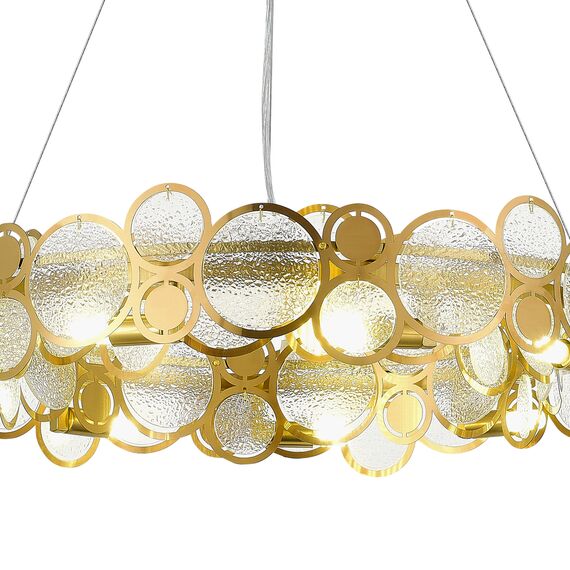 SL6133.303.09 Светильник подвесной ST-Luce Латунь/Прозрачный G9 9*5W 4000K SWATCH, изображение 3