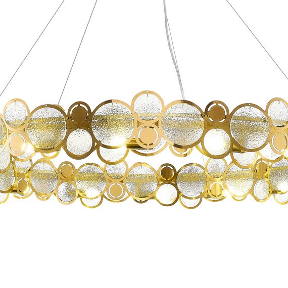 SL6133.303.16 Светильник подвесной ST-Luce Латунь/Прозрачный G9 16*5W 4000K SWATCH, изображение 3