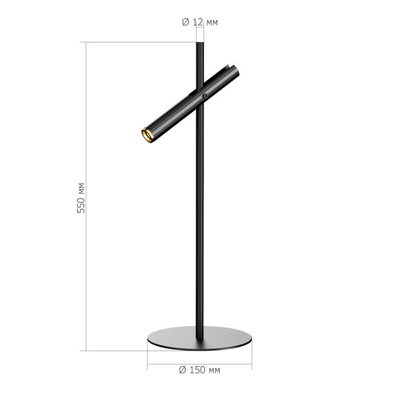 SL6210.404.01 Прикроватная лампа ST-Luce Черный/Черный, Золотистый LED 1*3W 3000K LILT, изображение 9
