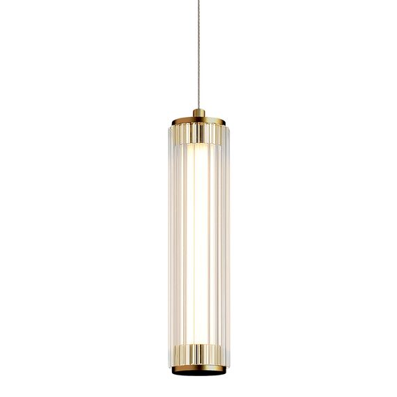 SL6224.303.01 Светильник подвесной ST-Luce Латунь/Прозрачный LED 1*8W 4000K BAMBOO, изображение 3