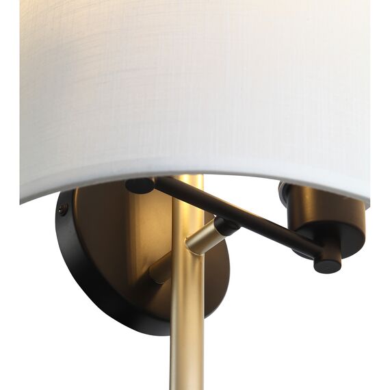 SL6227.201.02 Светильник настенный ST-Luce Золотистый/Белый E27 2*60W ALFA, изображение 3