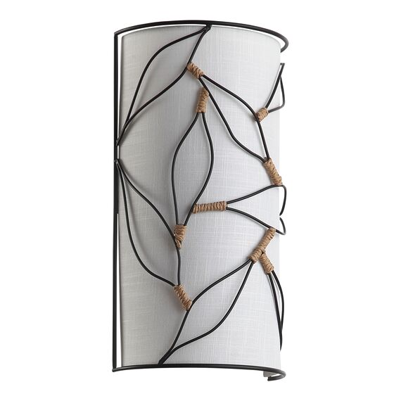 SL6228.401.02 Светильник настенный ST-Luce Черный/Бежевый E27 2*60W ROOT, изображение 2