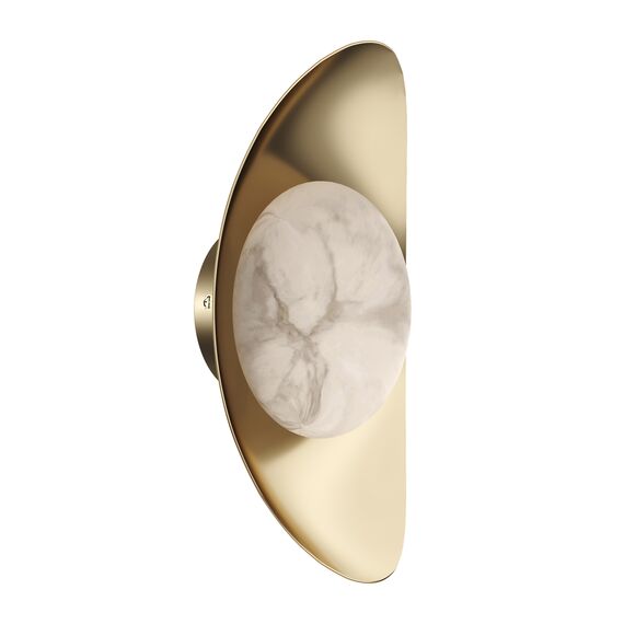 SL6229.201.01 Светильник настенный ST-Luce Золотистый/Алебастр LED 1*7W 3000K PEARL, изображение 2