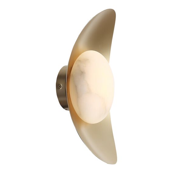 SL6229.201.01 Светильник настенный ST-Luce Золотистый/Алебастр LED 1*7W 3000K PEARL, изображение 4