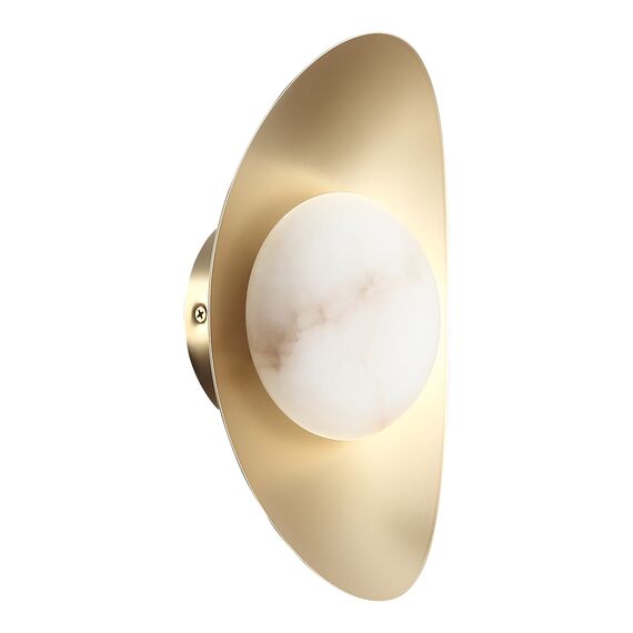 SL6229.211.01 Светильник настенный ST-Luce Золотистый/Алебастр LED 1*7W 3000K PEARL, изображение 2