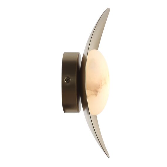 SL6229.211.01 Светильник настенный ST-Luce Золотистый/Алебастр LED 1*7W 3000K PEARL, изображение 4