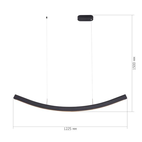 SL6232.403.01 Светильник подвесной ST-Luce Черный/Черный LED 1*20W 4000K HARMONY, изображение 2