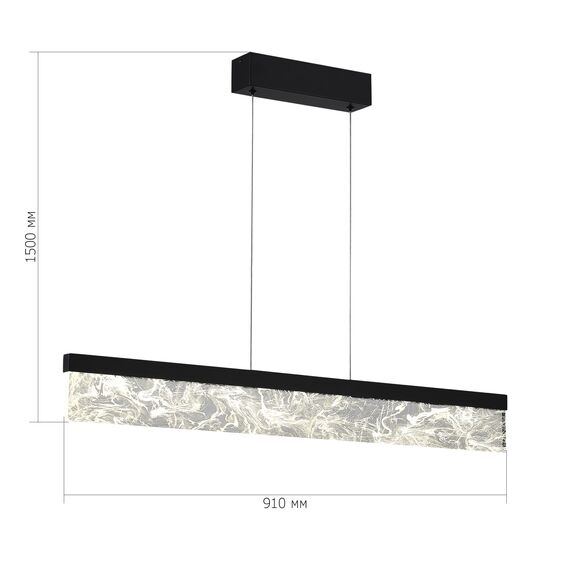 SL6234.403.36 Светильник подвесной ST-Luce Черный/Дымчатый LED 1*36W 4000K SPLENDID, изображение 5