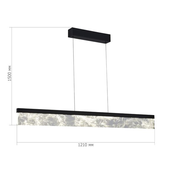 SL6234.403.45 Светильник подвесной ST-Luce Черный/Дымчатый LED 1*45W 4000K SPLENDID, изображение 5