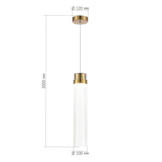 SL6236.303.01 Светильник подвесной ST-Luce Латунь/Прозрачный LED 1*12W 4000K CHAMPAGNE, изображение 4