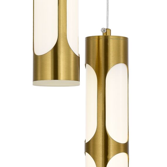 SL6237.303.03 Светильник подвесной ST-Luce латунь/белый LED 3*6W 4000K DALLAMOS, изображение 4