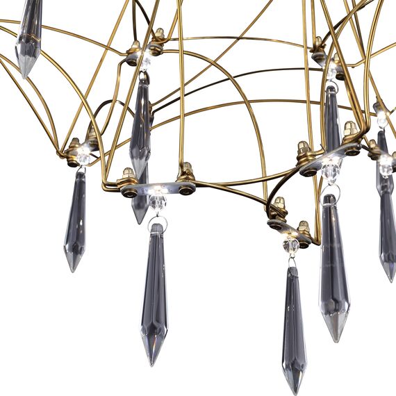 SL6601.202.78 Светильник потолочный ST-Luce Золотистый/Прозрачный LED 78*0,35W 3000K GRAVETTA, изображение 4