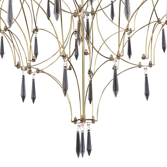 SL6601.203.114 Светильник подвесной ST-Luce Золотистый/Прозрачный LED 114*0,5W 3000K GRAVETTA, изображение 3