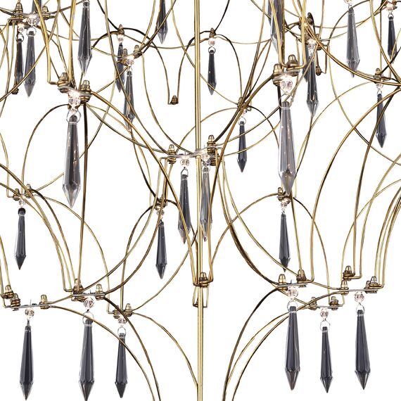 SL6601.203.114 Светильник подвесной ST-Luce Золотистый/Прозрачный LED 114*0,5W 3000K GRAVETTA, изображение 4