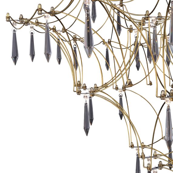 SL6601.203.114 Светильник подвесной ST-Luce Золотистый/Прозрачный LED 114*0,5W 3000K GRAVETTA, изображение 5