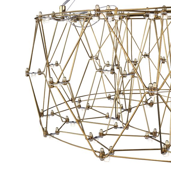 SL6602.203.48 Светильник подвесной ST-Luce Золотистый/Прозрачный LED 1*48W 4000K GRAVETTA, изображение 4