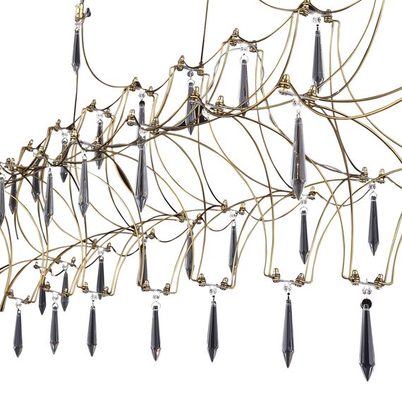 SL6603.203.23 Светильник подвесной ST-Luce Золотистый/Прозрачный LED 1*23W 4000K GRAVETTA, изображение 5