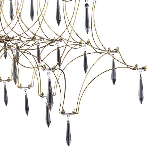 SL6603.203.23 Светильник подвесной ST-Luce Золотистый/Прозрачный LED 1*23W 4000K GRAVETTA, изображение 6