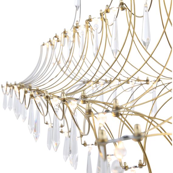 SL6603.203.23 Светильник подвесной ST-Luce Золотистый/Прозрачный LED 1*23W 4000K GRAVETTA, изображение 8