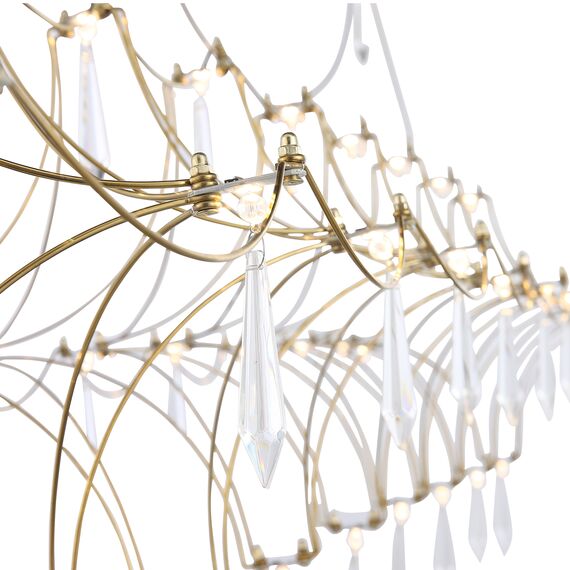 SL6603.203.23 Светильник подвесной ST-Luce Золотистый/Прозрачный LED 1*23W 4000K GRAVETTA, изображение 9