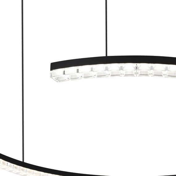SL1018.403.01 Светильник подвесной ST-Luce черный/прозрачный LED 1*65W 4000K EUCLIDICS, изображение 4