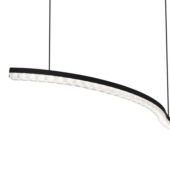 SL1018.403.01 Светильник подвесной ST-Luce черный/прозрачный LED 1*65W 4000K EUCLIDICS, изображение 5