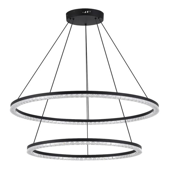 SL1018.403.02 Светильник подвесной ST-Luce черный/прозрачный LED 1*96W 4000K EUCLIDICS, изображение 2