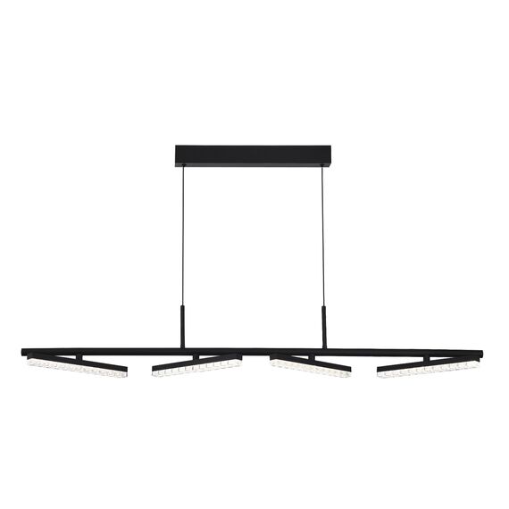 SL1018.403.04 Светильник подвесной ST-Luce черный/прозрачный LED 1*32W 4000K EUCLIDICS