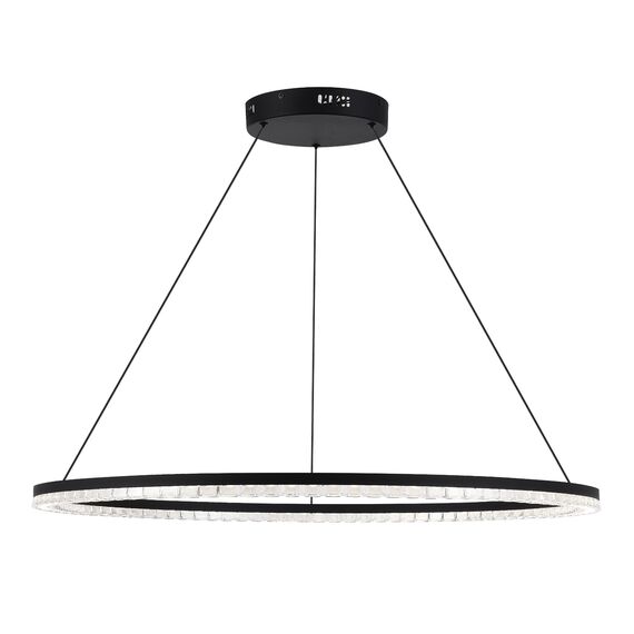 SL1018.413.01 Светильник подвесной ST-Luce черный/прозрачный LED 1*54W 4000K EUCLIDICS, изображение 3