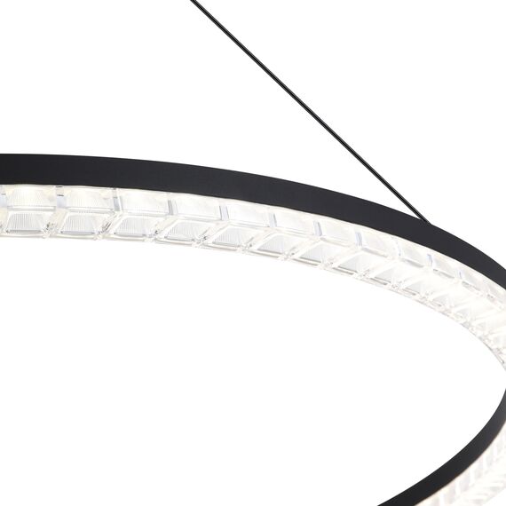 SL1018.413.01 Светильник подвесной ST-Luce черный/прозрачный LED 1*54W 4000K EUCLIDICS, изображение 4