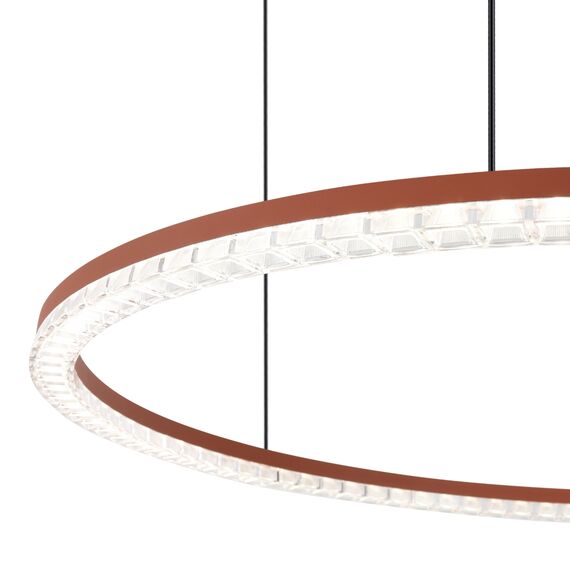 SL1018.603.01 Светильник подвесной ST-Luce терракотовый/прозрачный LED 1*65W 4000K EUCLIDICS, изображение 4