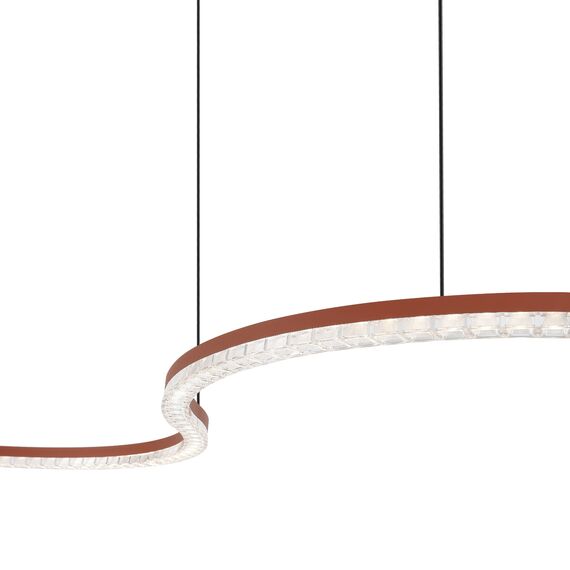 SL1018.603.01 Светильник подвесной ST-Luce терракотовый/прозрачный LED 1*65W 4000K EUCLIDICS, изображение 5