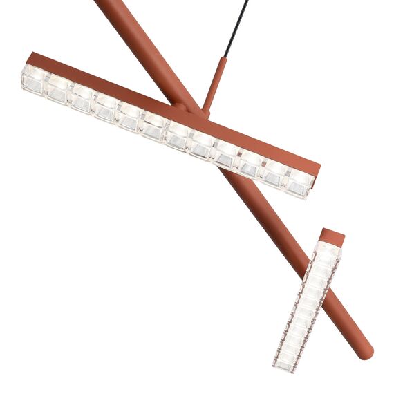 SL1018.603.04 Светильник подвесной ST-Luce терракотовый/прозрачный LED 1*32W 4000K EUCLIDICS, изображение 6