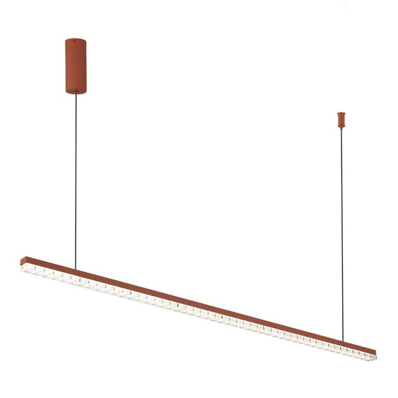 SL1018.613.01 Светильник подвесной ST-Luce терракотовый/прозрачный LED 1*32W 4000K EUCLIDICS, изображение 4