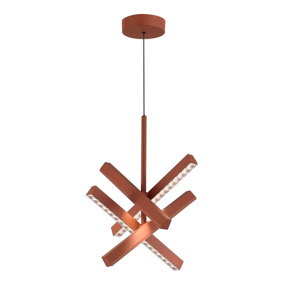 SL1018.613.04 Светильник подвесной ST-Luce терракотовый/прозрачный LED 1*43W 4000K EUCLIDICS, изображение 3