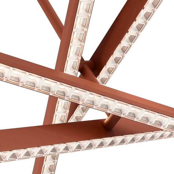 SL1018.613.04 Светильник подвесной ST-Luce терракотовый/прозрачный LED 1*43W 4000K EUCLIDICS, изображение 5