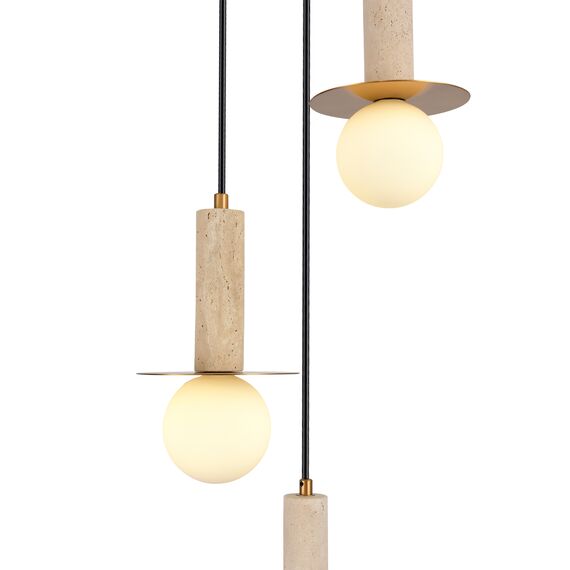 SL1194.303.03 Светильник подвесной ST-Luce латунь/белый G9 3*5W 4000K EARTHY, изображение 5