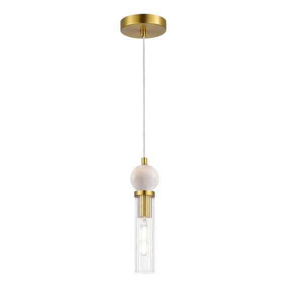 SL1244.303.01 Светильник подвесной ST-Luce латунь/прозрачный E14 1*40W MEDEA