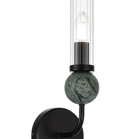 SL1244.401.01 Светильник настенный ST-Luce черный/прозрачный E14 1*40W MEDEA, изображение 3