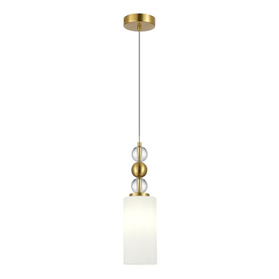 SL2003.303.01 Светильник подвесной ST-Luce латунь/белый E27 1*40W AURORA